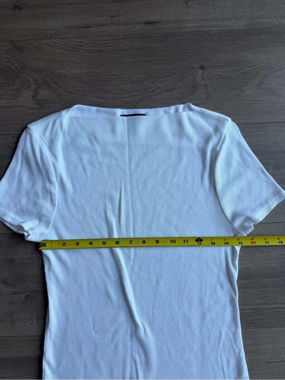 J. Crew Fine-rib fitted boatneck T-shirt - white - size large